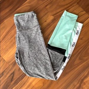 PINK side stripe yoga leggings